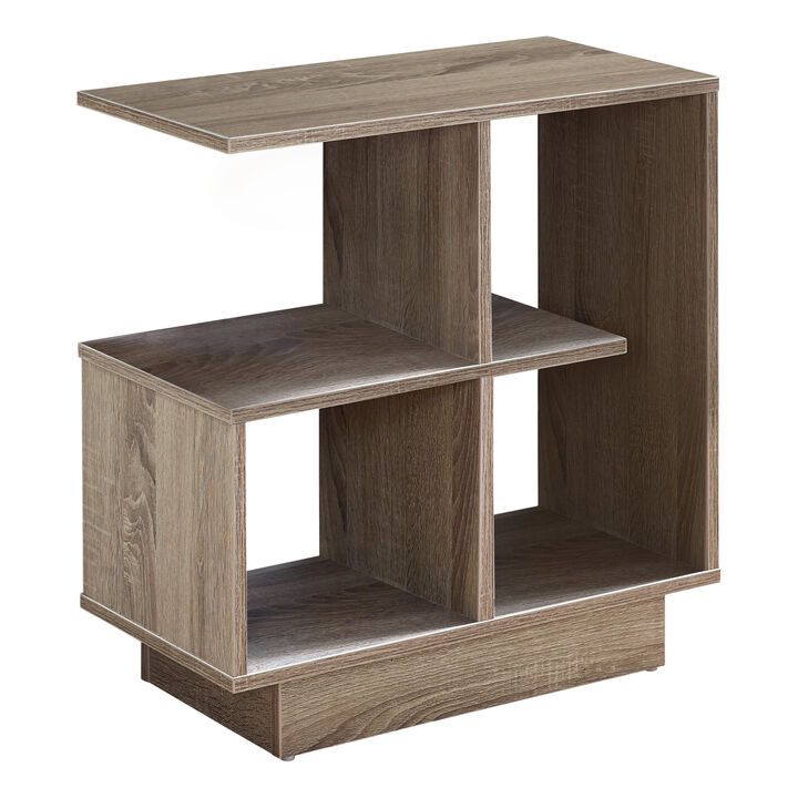Monarch Specialties I 2095 Accent Table, Side, End, Narrow, Small, 3 Tier, Living Room, Bedroom, Laminate, Brown, Contemporary, Modern