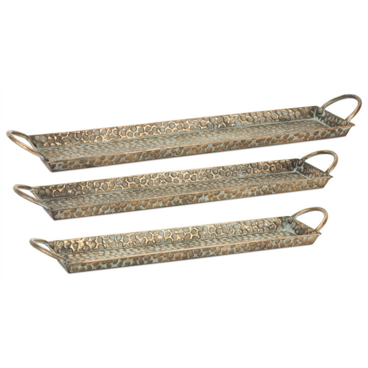 Versatile Tray for Serving, Organizing, and Home Décor (Set of 3)