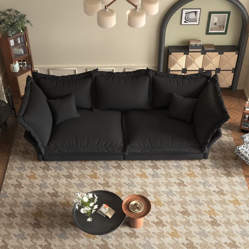 Merax Modern Comfy Upholstered Sofa Cloud Couch