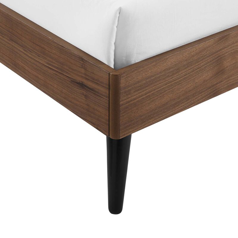 Modway - Bronwen Queen Wood Platform Bed Walnut