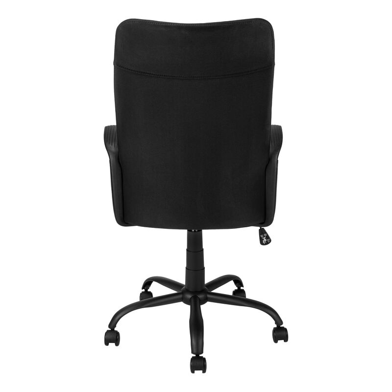 Monarch Specialties I 7248 Office Chair, Adjustable Height, Swivel, Ergonomic, Armrests, Computer Desk, Work, Metal, Mesh, Black, Contemporary, Modern