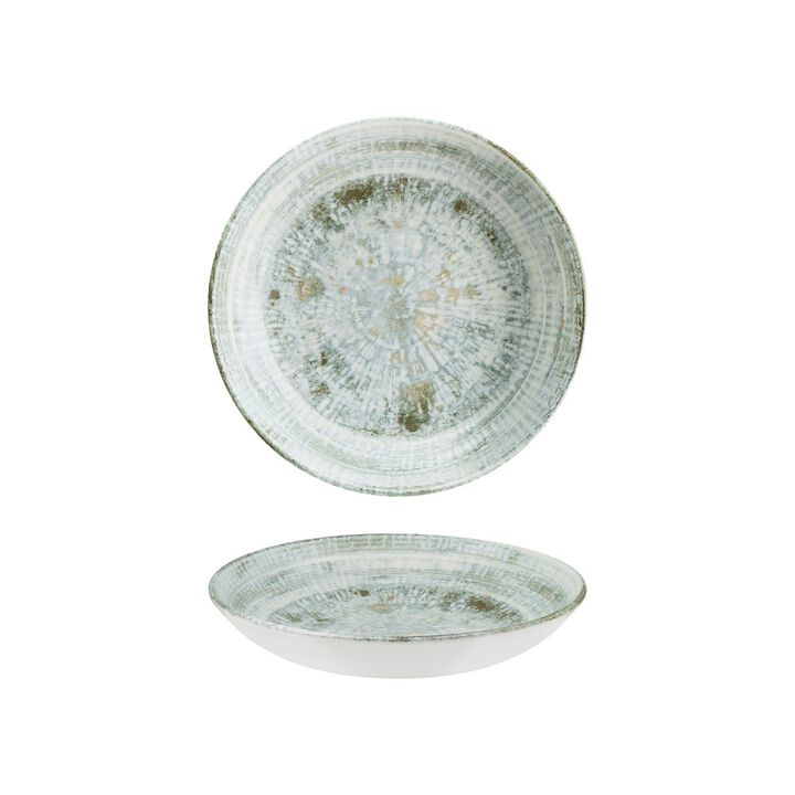 Odette dia.10" h:2" 44 oz. Round Decorated Porcelain Bowl (Set of 2)