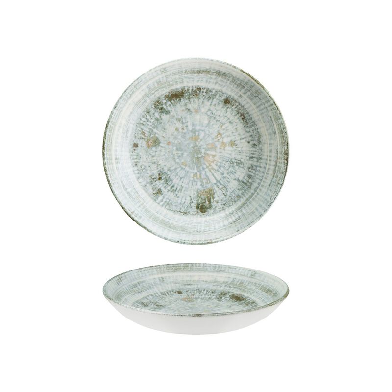 Odette dia.10" h:2" 44 oz. Round Decorated Porcelain Bowl (Set of 2)