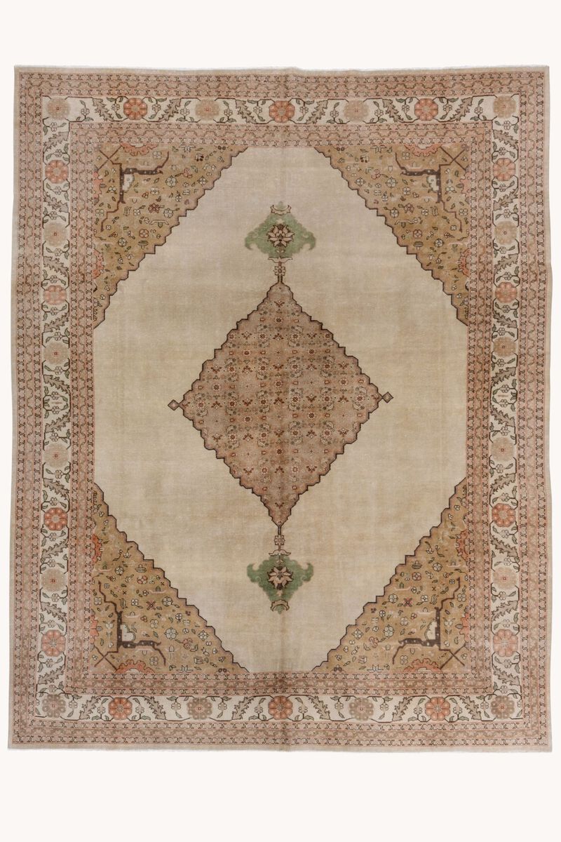 District Loom Antique Tabriz Area Rug-Darby