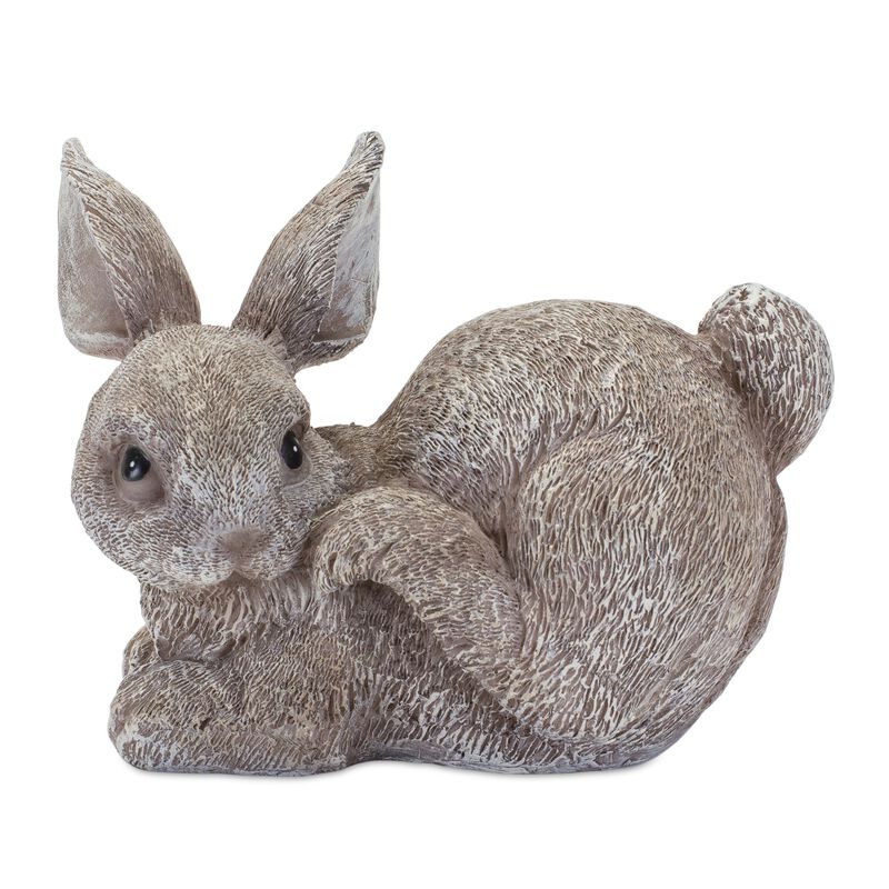 Set of 4 Bunny Figurines Decorative Garden or Home Decor Accents