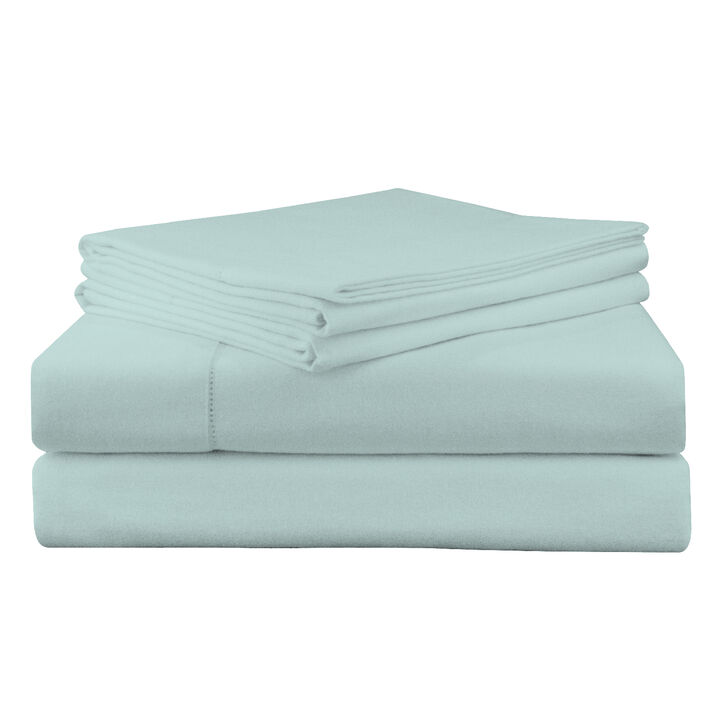 Pointehaven Super Heavy Weight 200 GSM 100% Soft Cotton Jensen Printed Flannel Deep Pocket 3 pc Sheet Set, Twin Extra Long