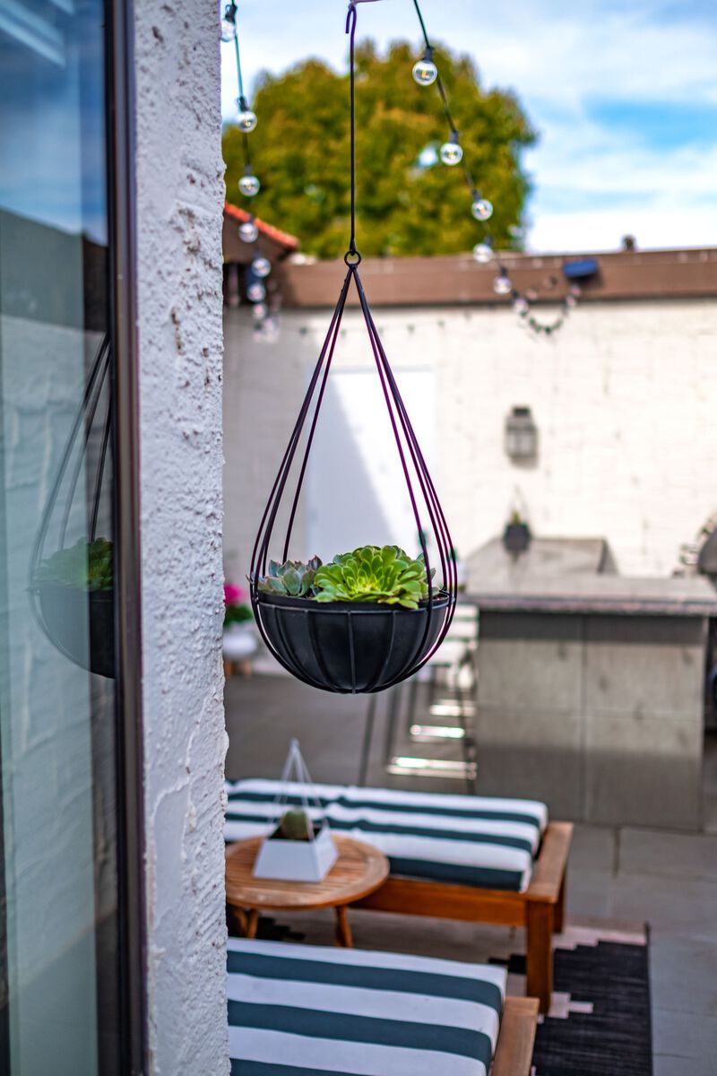 Raindrop Planters-set of 2 (small + large)-matte black