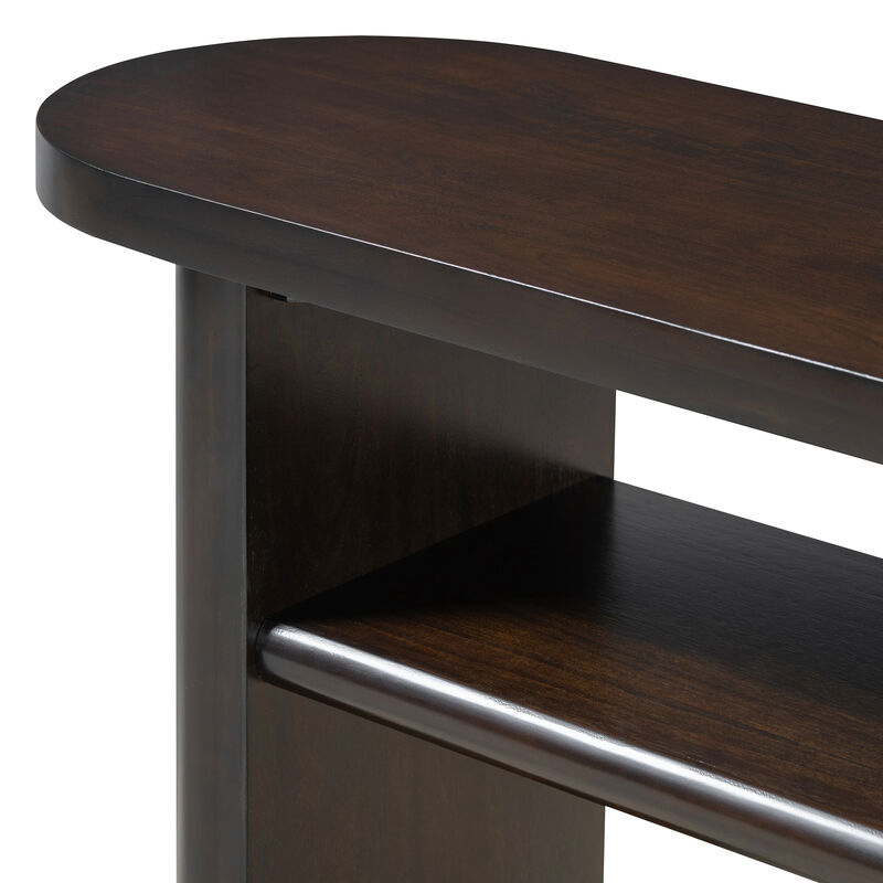 Merax Simple Style Console Table with Shelf