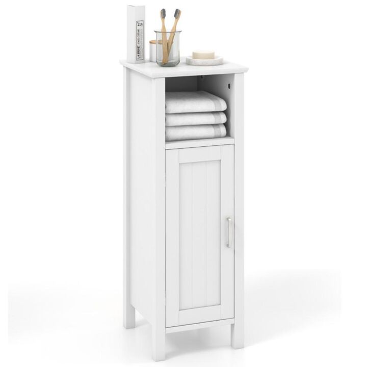 Hivvago 1-Door Freestanding Bathroom Cabinet with Open Shelf