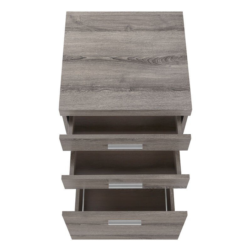 Monarch Specialties I 7049 File Cabinet, Rolling Mobile, Storage Drawers, Printer Stand, Office, Work, Laminate, Brown, Contemporary, Modern