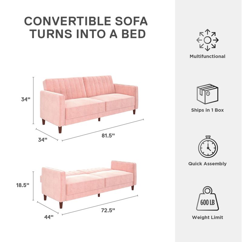 Levi Tufted Transitional Futon