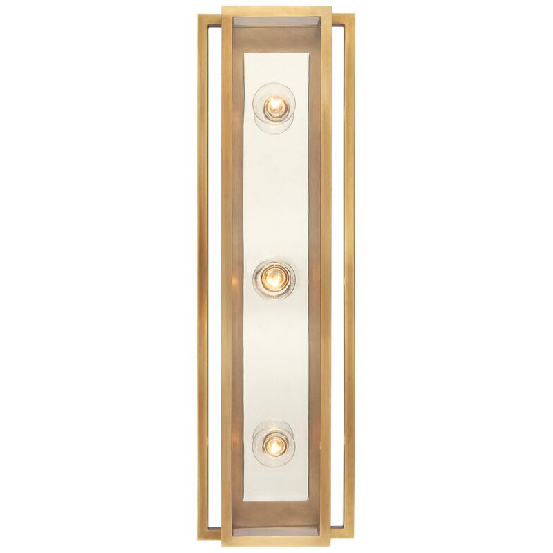 Halle 24" Vanity Light in Hand-Rubbed Antique Brass