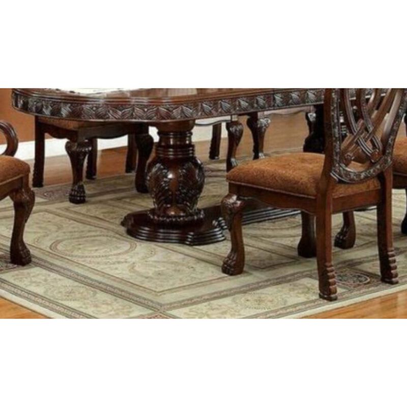 Cherry Wood Dining Chairs Set, 2 Side Chairs