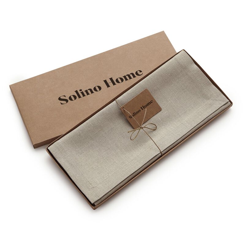 Solino Home 100% Pure Linen Table Runner | Diana