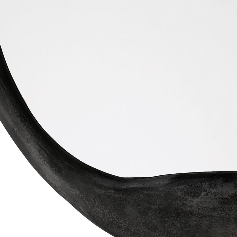Organic Metal Round Mirror