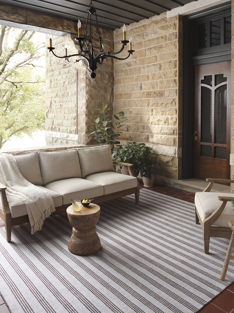 Charlie Silver/Bark 7'9" x 9'9" Area Rug by Magnolia Home by Joanna Gaines x Loloi