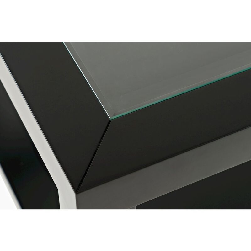 Jofran Urban Icon Contemporary Rectangular Glass Inlay Coffee Table