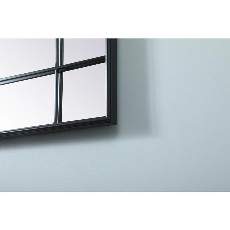 Elegant Decor French Panel Full Length Mirror 30x70 Inch In Black