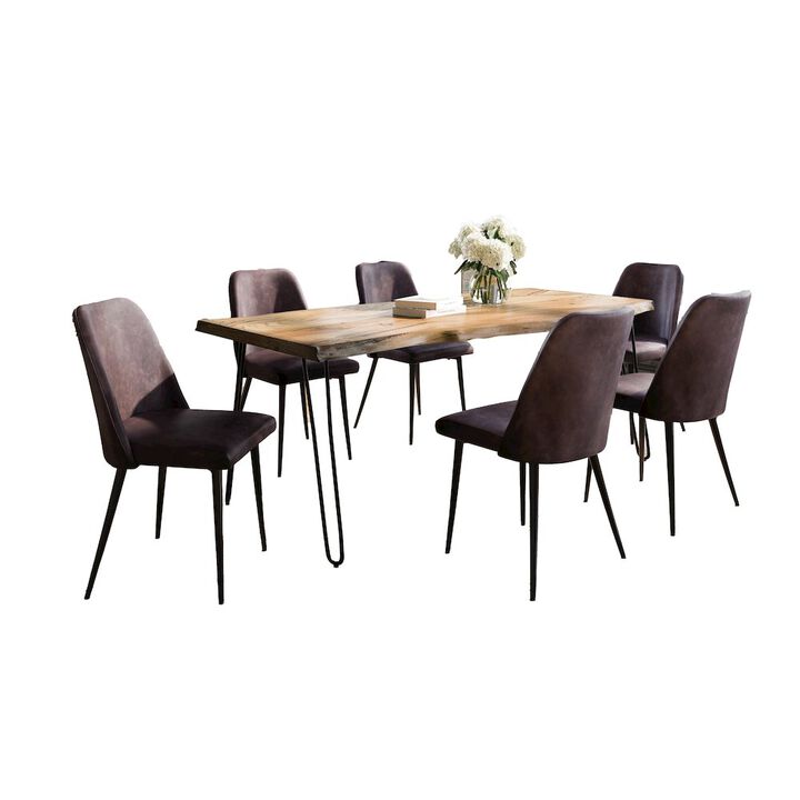 Jofran Nature's Edge Seven Piece Solid Acacia Dining Set