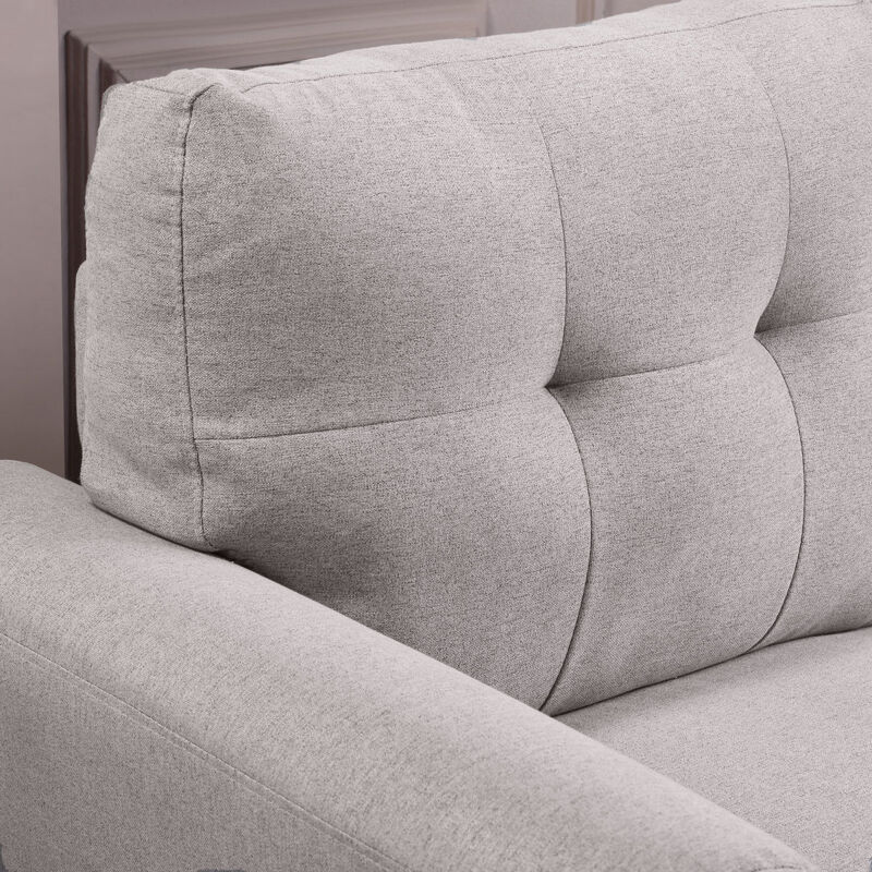 35" Modern Living Room Armchair Linen Upholstered Couch Furniture