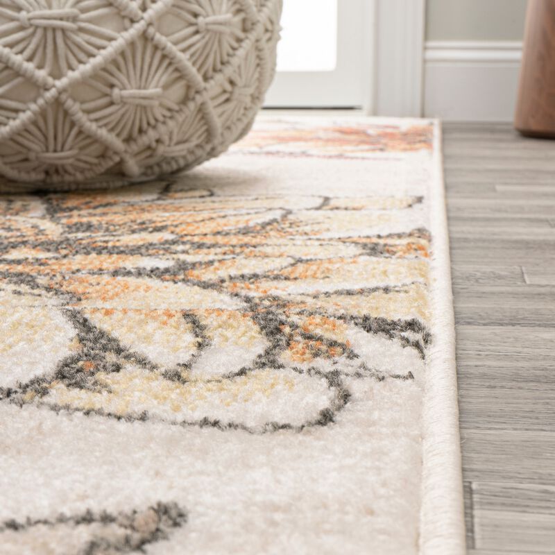 Giglio Modern Botanical Flower Area Rug