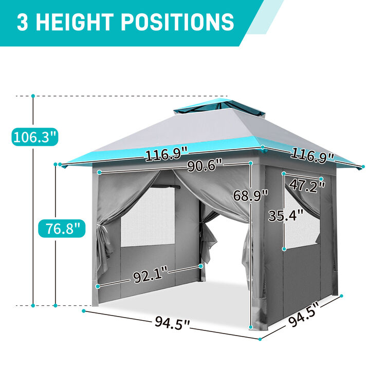 Portable Outdoor Pop-Up Canopy for Beach or Backyard Use