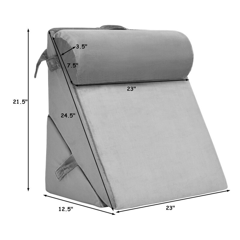 Adjustable Neck and Back Support Memory Foam Headrest for Comfort and Pain Relief