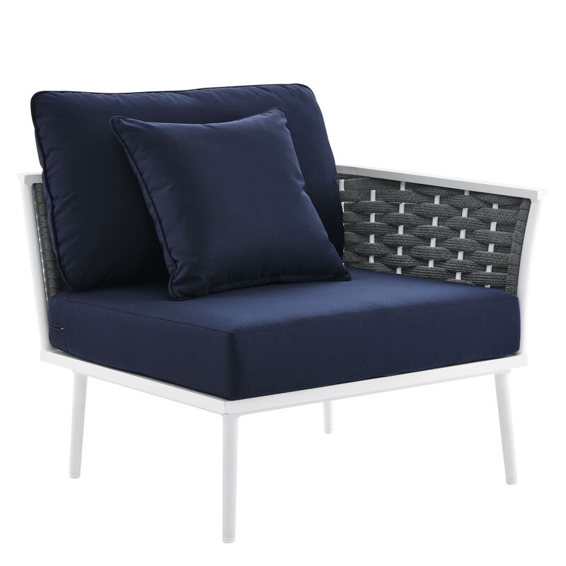 Stance Outdoor Patio Aluminum Small Sectional Sofa