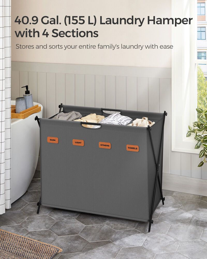 Collapsible Laundry Hamper and Basket – Stylish and Convenient Storage Solution