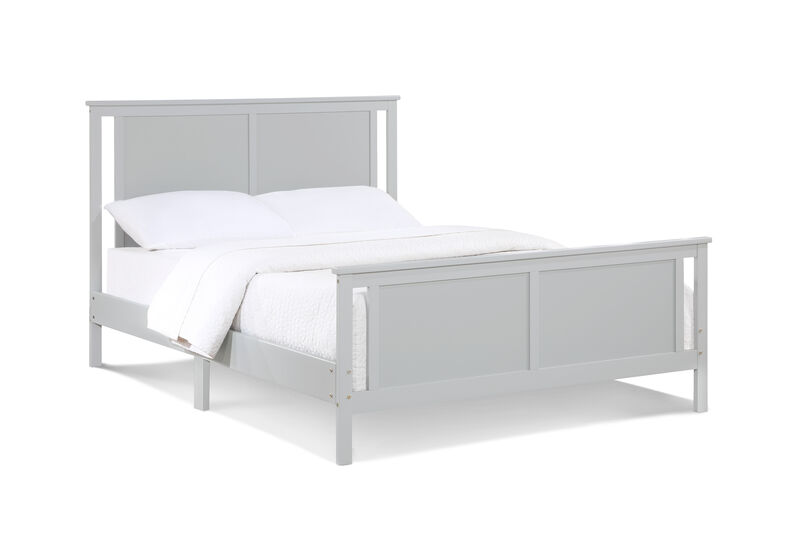 Olive & Opie Connelly Reversible Panel Full Bed Gray/Rockport Gray