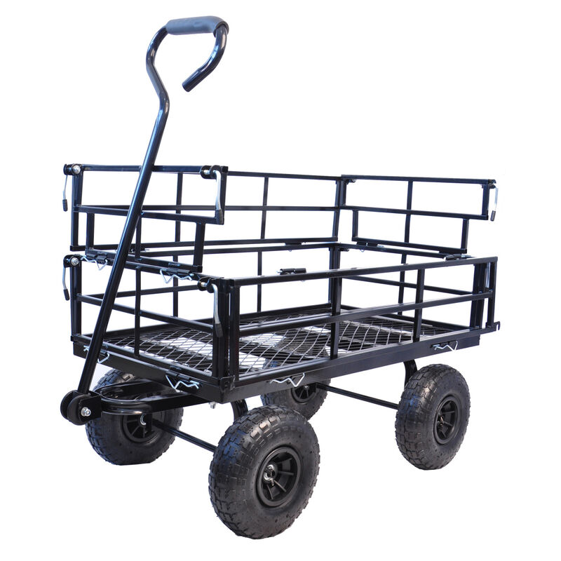 Wagon Cart Garden Cart Trucks Make It Easier To Transport Firewood 0001