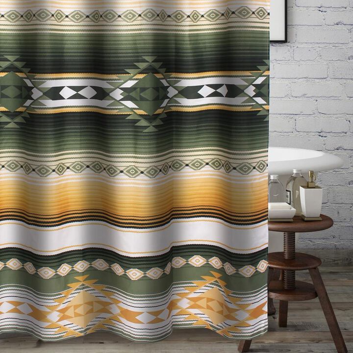 Greenland Home Fashions Zuma Bath Shower Curtain - Cactus 72x72