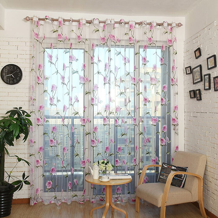 Dolce Mela Sheer Curtains Panel
