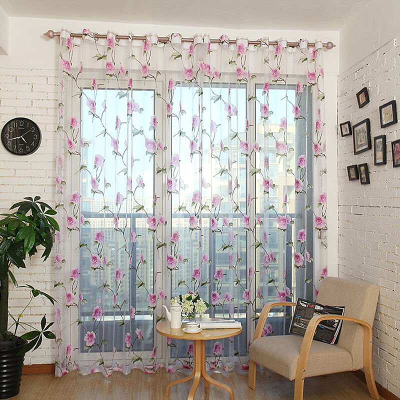 Dolce Mela Sheer Curtains Panel