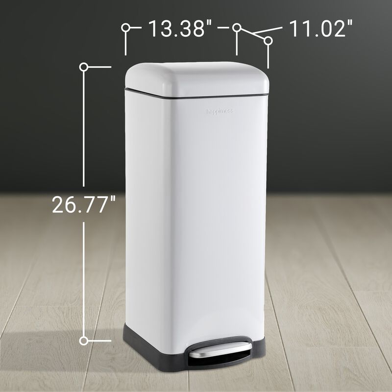 Betty Retro Step-Open Trash Can with Liners