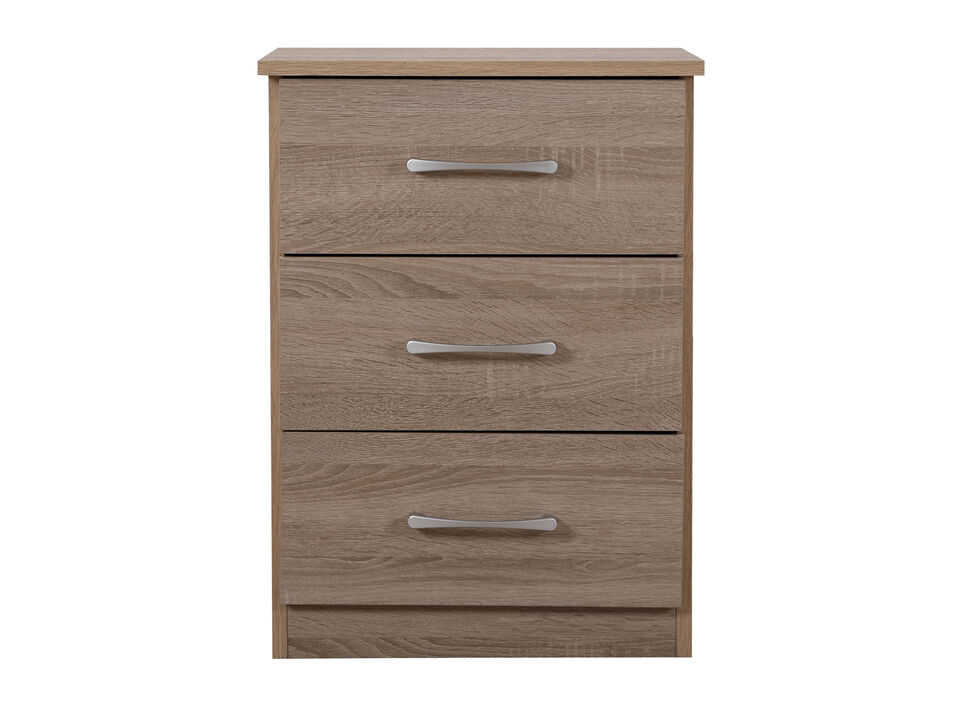 Boston 3-Drawer Nightstand (24 in. H x 16 in. W x 18 in. D)