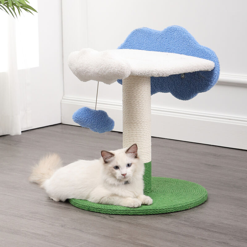 Sami Modern Jute Cloud Cat Tree with Scratching Post