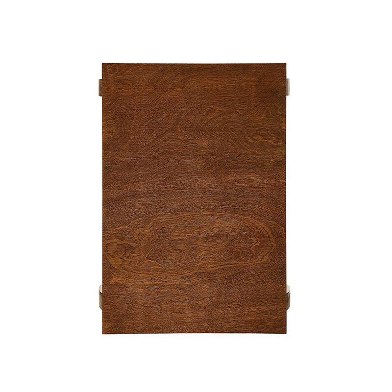 Becci End Table, Walnut-Benzara