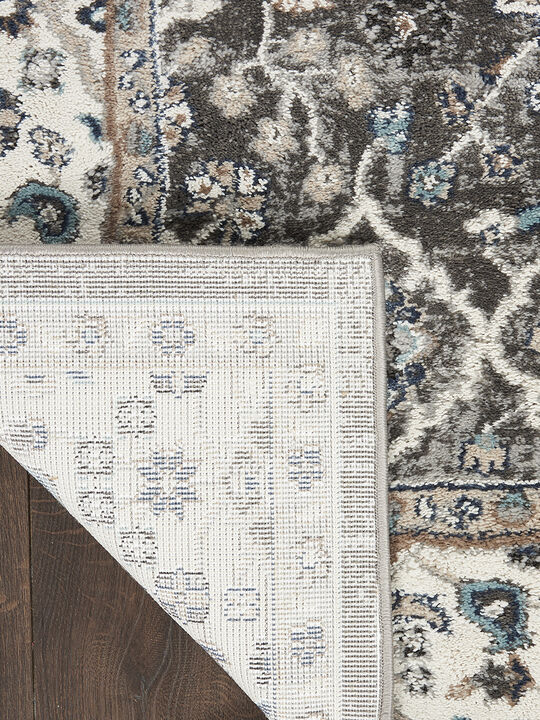 American Manor AMR01 Gray/Ivory 7'10" x 9'10" Rug