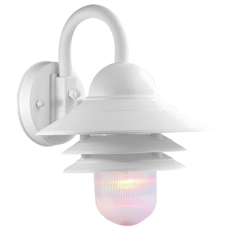 Hivvago White Three Tier Lamp Shade Outdoor Wall Light