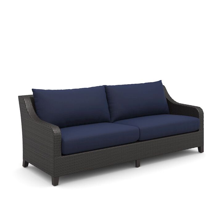 New Classic Furniture Skye 2 Pc Sofa And Slat Top Coffee Table Set-Blue New Classic Furniture Skye 2 Pc Sofa And Slat Top Coffee Table Set-Blue