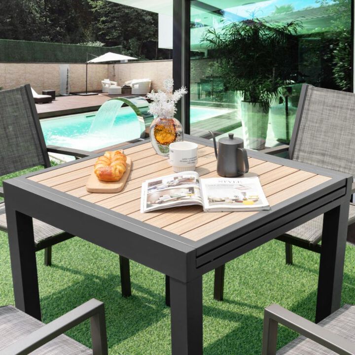 Hivvago 31.5-63 Inches Extendable Patio Table for 4-6 People