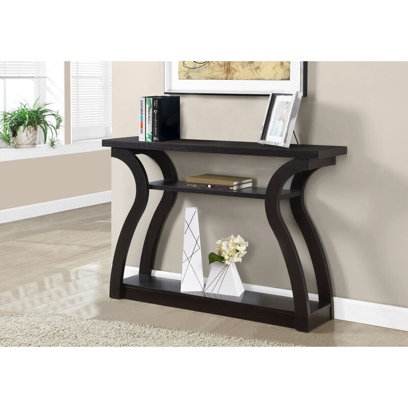 Monarch Specialties I 2445 Accent Table, Console, Entryway, Narrow, Sofa, Living Room, Bedroom, Laminate, Brown, Contemporary, Modern
