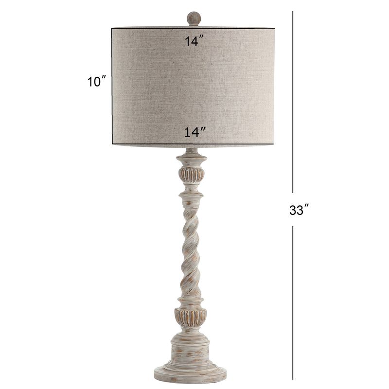 Regent Rustic Resin LED Table Lamp