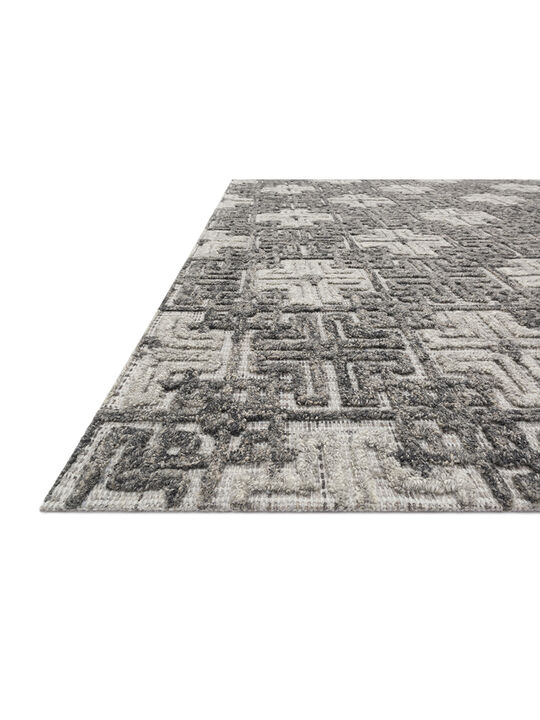 Ehren EHR01 Charcoal/Fog 18" x 18" Sample Rug