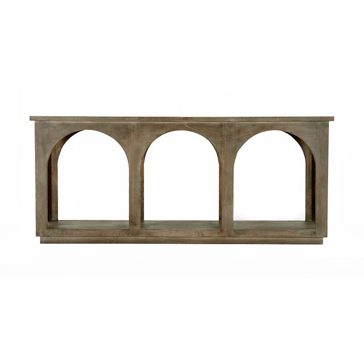 Alex Hamilton Archie Solid Wood Console Table in North Creek Brown