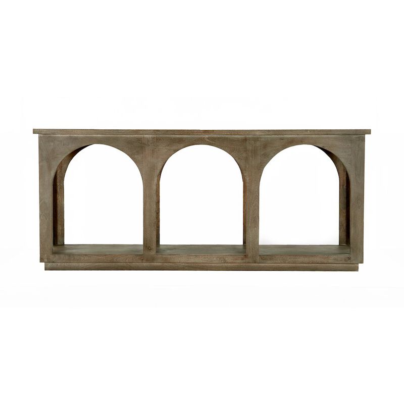 Alex Hamilton Archie Solid Wood Console Table in North Creek Brown
