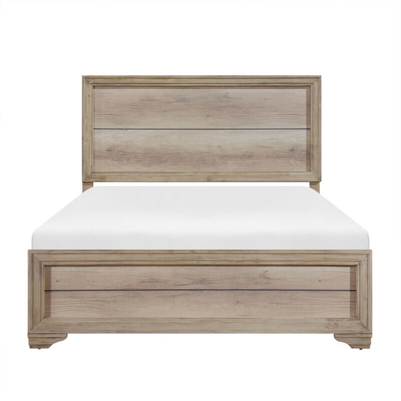 Streamdale Modern Queen Bed with Melamine Finish