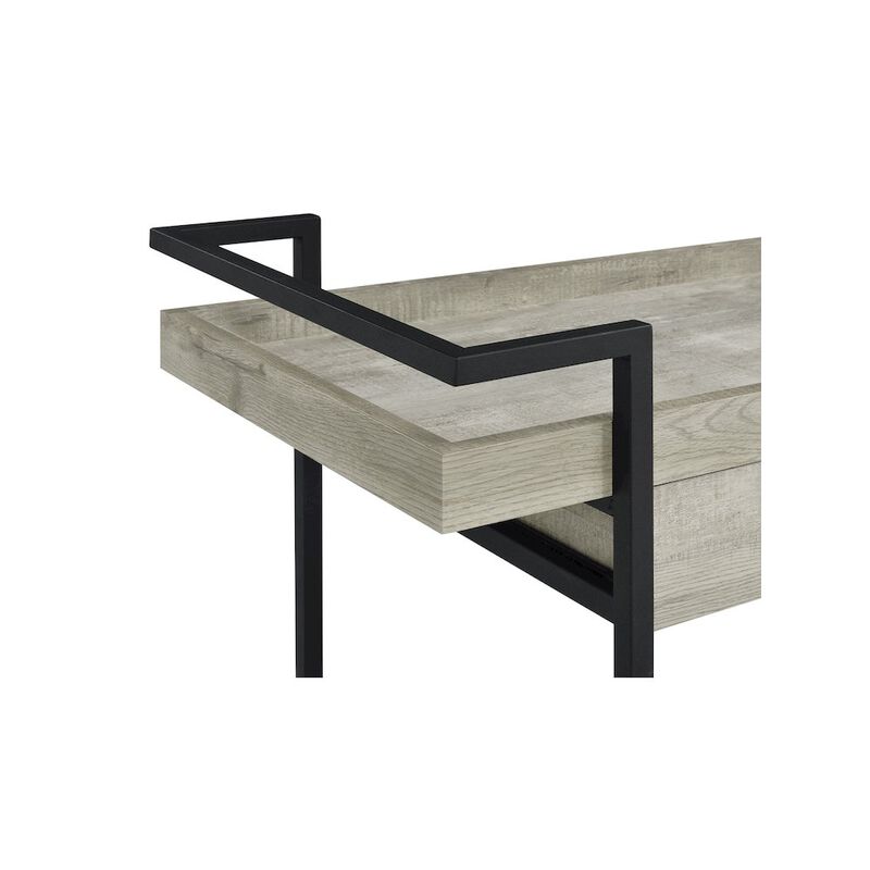 Coaster Ventura 1-drawer Engineered Wood Bar Cart Grey Driftwood