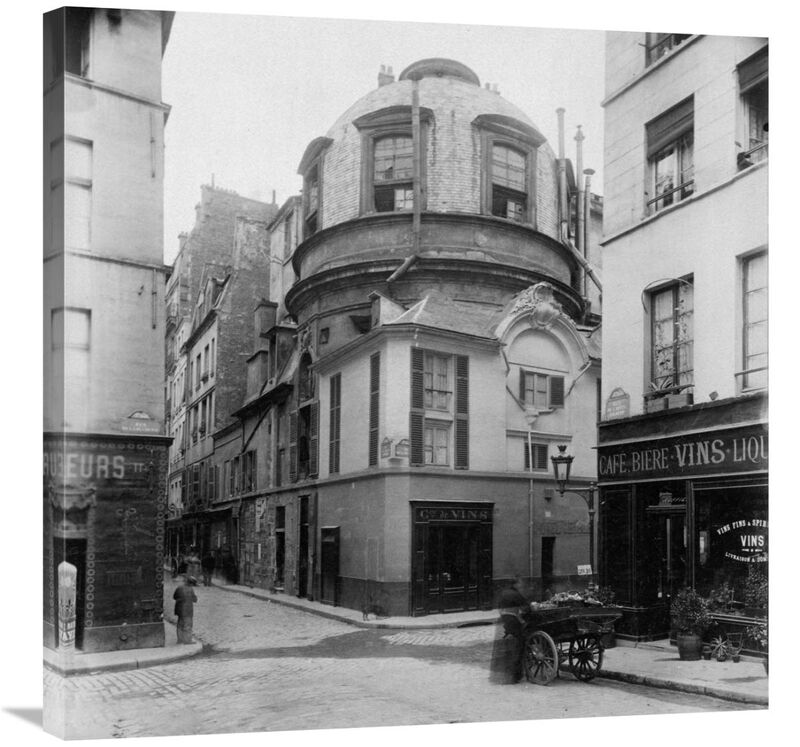 Paris, 1898 - The Old School of Medicine, rue de la Bcherie-Canvas Art-30x30